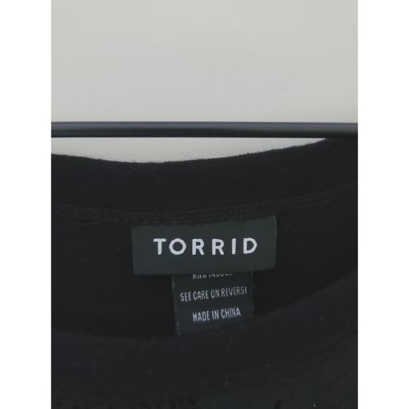 EUC Torrid Overlay Tiered Tank Top - 0X Plus Size - Picture 5 of 9